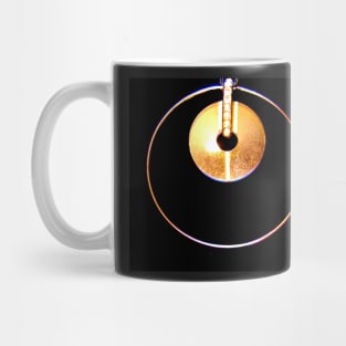 GEOMETRIC BLACK GOLD PENDANT DESIGN Mug